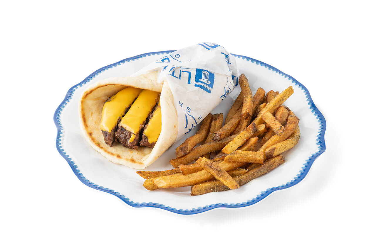 Kid's Pita Cheeseburger