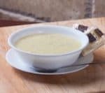 Bowl of Homemade Chicken Lemon Rice Soup (Avgolemono) 6 Soup edited Pixlr